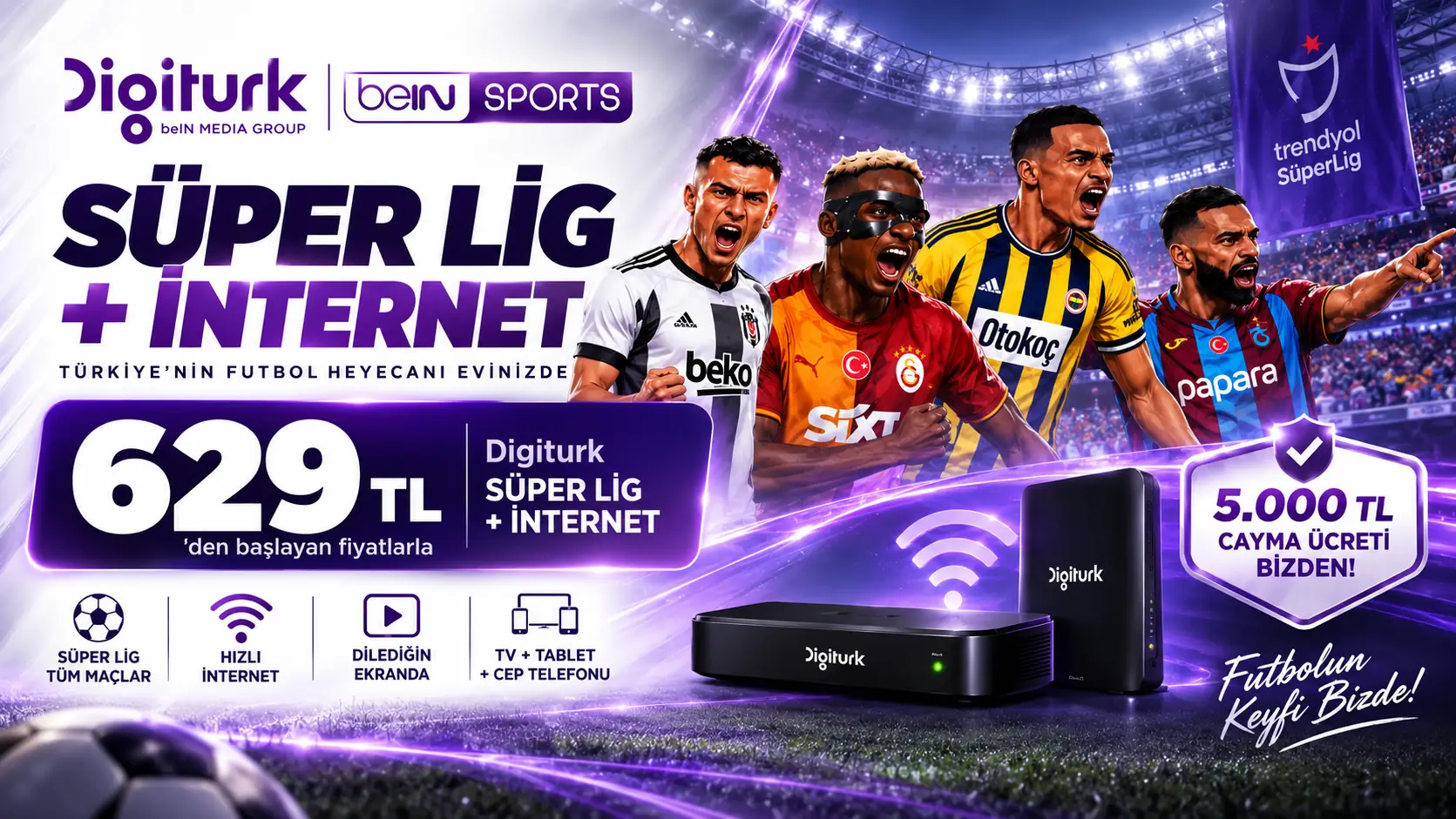 Digiturk Fiber İnternet ve Süper Lig